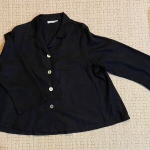 Bryn Walker Shirt Jacket, L, Black